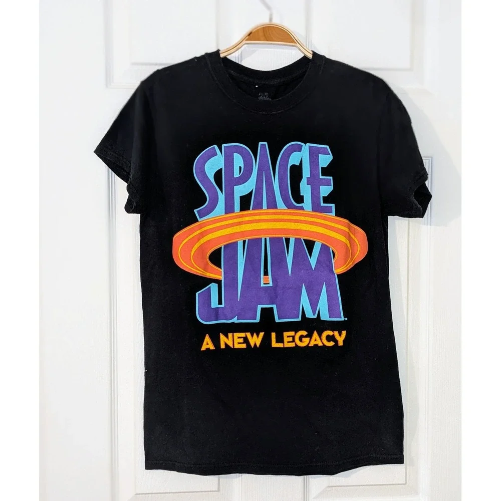 Space Jam A New Legacy Tune Squad Graphic Print T-Shirt Black Size Small‎